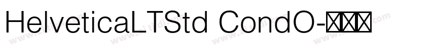 HelveticaLTStd CondO字体转换